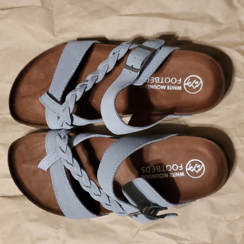 White Mountain Footbed Sandals Size 7 NWOT